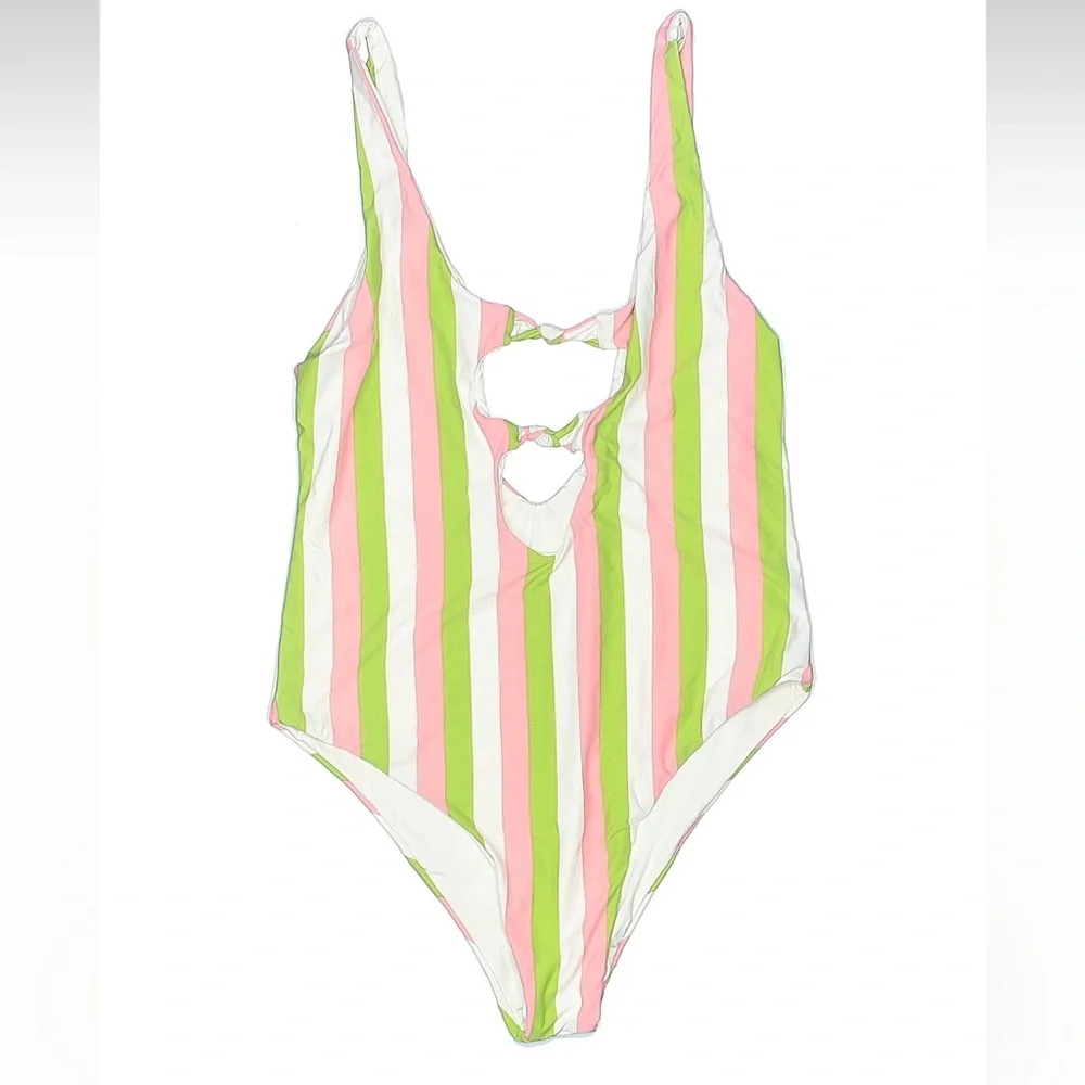 Dippin' Daisy's Stunner One Piece Striped Swimsuit Bathing suit Size S NWT